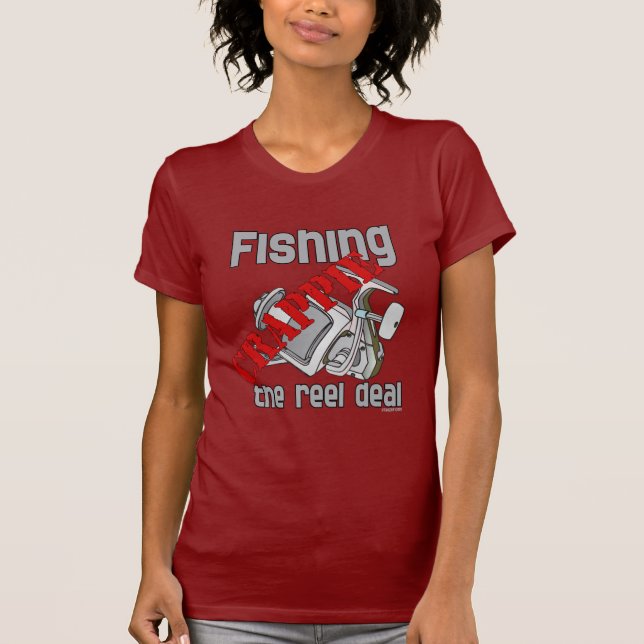 Fishing Crappie The Reel Deal Serious Fishing T-Shirt (Front)