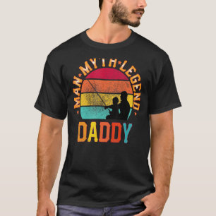 Fishing Dad And Son Legend Daddy Fishing Vintage R T-Shirt