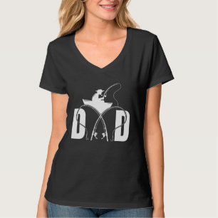 Fishing Dad Fisherman Fisher Fish Catcher Fathers  T-Shirt