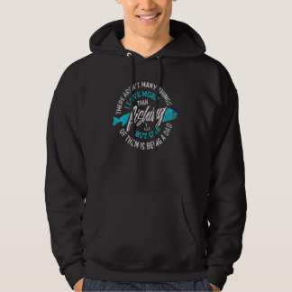 Fishing Dad For Men Vintage Proud Father Fisherma Hoodie