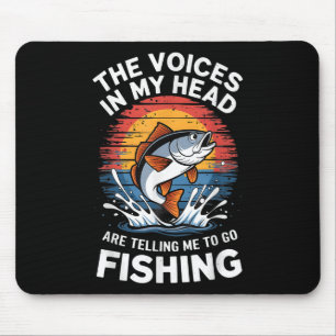 Fishing Dad Men Funny Reel Cool Fish B Fishing Gif Mouse Pad