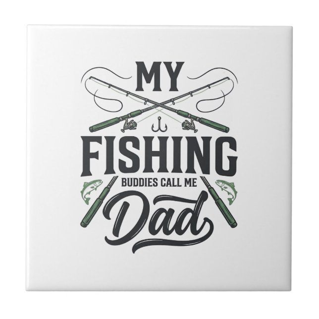 Fishing Dad Vintage Engraved  Shirt Design Tile (Front)