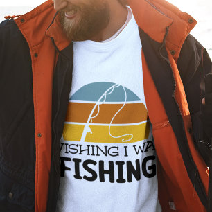 FISHING DAD   WISH I WAS FISHING   fathers Day Sweatshirt