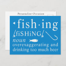 Fishing Definition Beer Exaggeration Hooks Gift