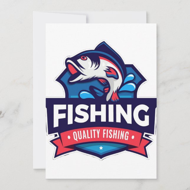 Fishing Design Fishing Gear Fishing Wildlife Fishi Invitation (Front)