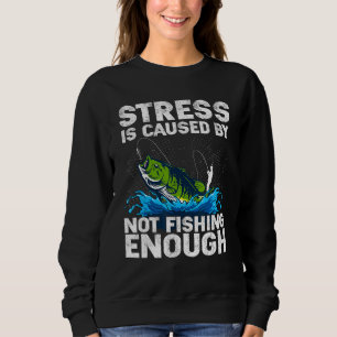 Fishing Design For Men Women Bass Fly Fishing Sweatshirt