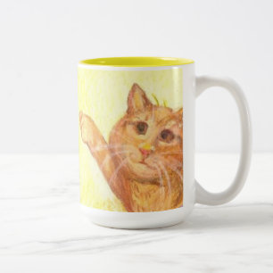 Fishing Dog and (close-up) Cat / Mug