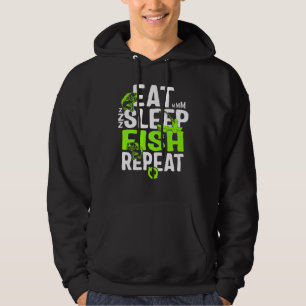 Fishing Eat Sleep Fish Repeat For Men Fisherman Fa Hoodie