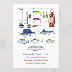 Fishing Elements Invitation