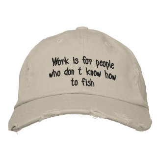 Fishing Embroidered Hat