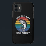 Fishing Even Jesus Had Fish Story Bass Fish Funny  Case-Mate iPhone Case<br><div class="desc">Fishing Even Jesus Had Fish Story Bass Fish Funny Dad</div>