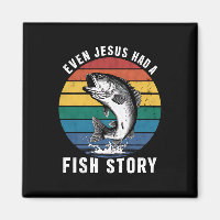 Fishing Even Jesus Had Fish Story Bass Fish Funny 