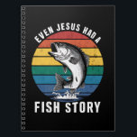 Fishing Even Jesus Had Fish Story Bass Fish Funny  Notebook<br><div class="desc">Fishing Even Jesus Had Fish Story Bass Fish Funny Dad</div>