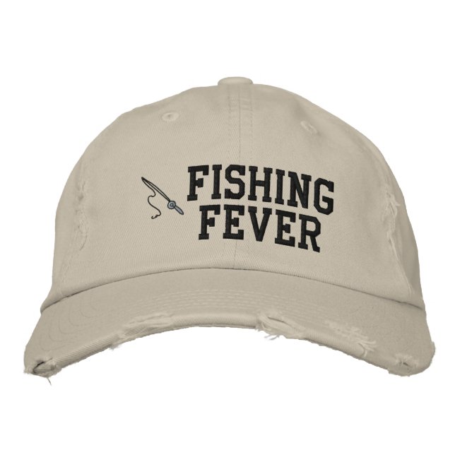 Fishing Fever Embroidered Hat (Front)