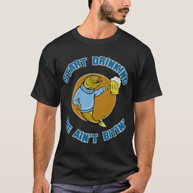 Fishing fish fish gift worm T-Shirt (Front)