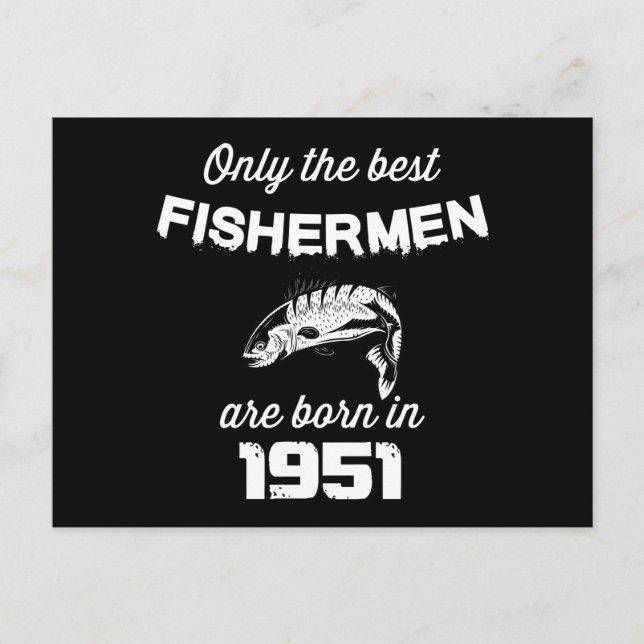  fishing+fish, fisherman+birthday, funny+fishing,  postcard (Front)