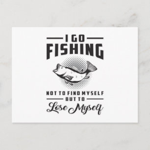 Fishing Fish Love Fishing Rod Fisherman Gift Idea Postcard