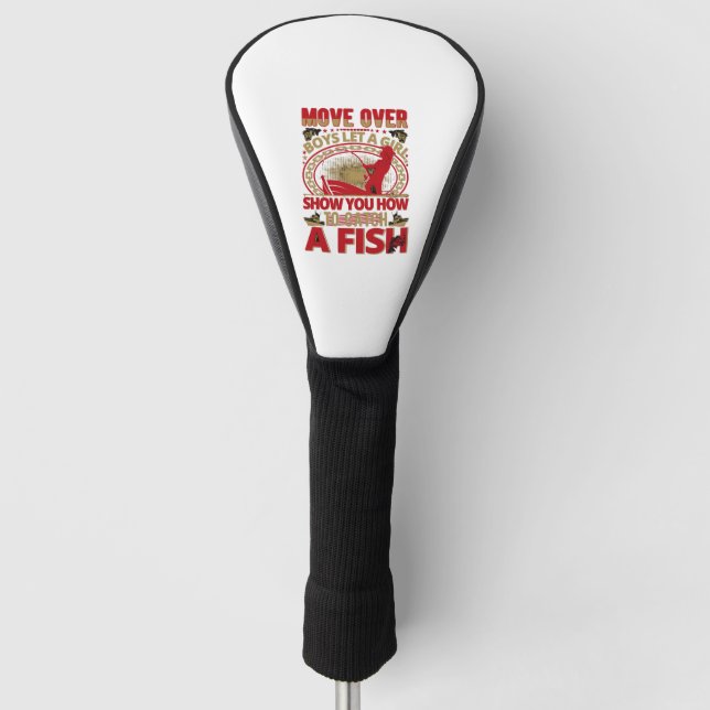 Fishing fish outdoor golf head cover (Front)