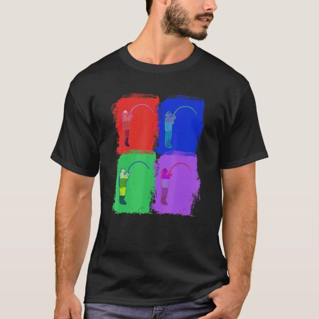 fishing fish Pop art T-Shirt (Front)
