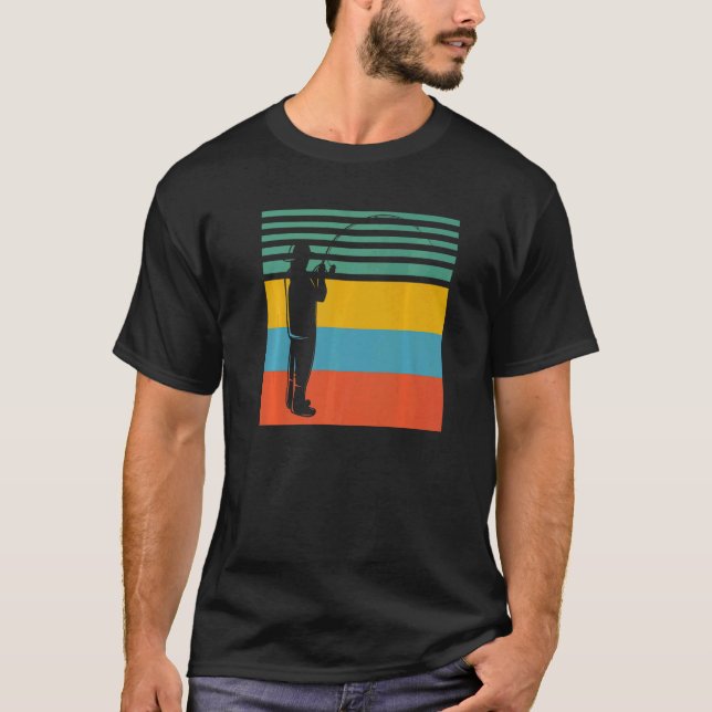 Fishing fish retro T-Shirt (Front)