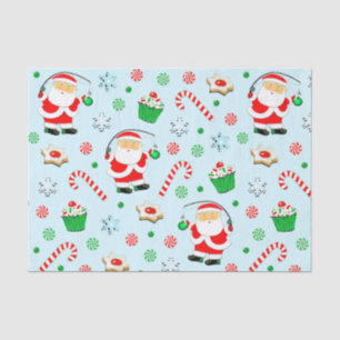 Fishing Fisherman Christmas Holiday Gifts Tissue Paper