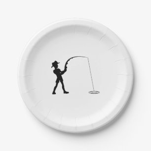 Fishing Fisherman Fish Paper Plate