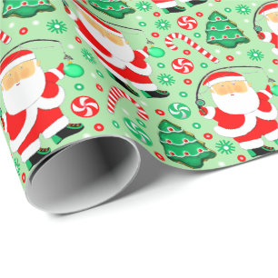 Fishing Fisherman Holiday Gift Wrapping Paper