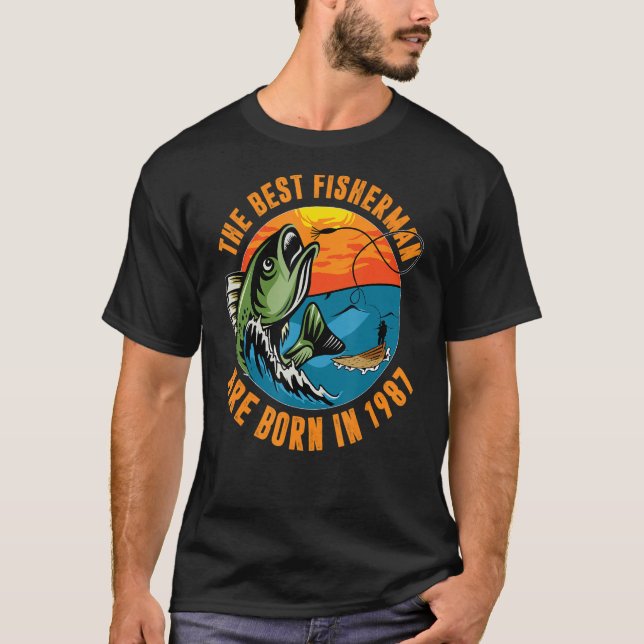 Fishing Fisherman  quotes fish T-Shirt (Front)