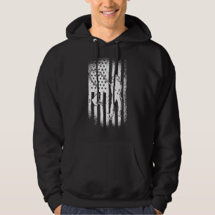Fishing Fisherman Usa Flag Patriotic American 2 Hoodie