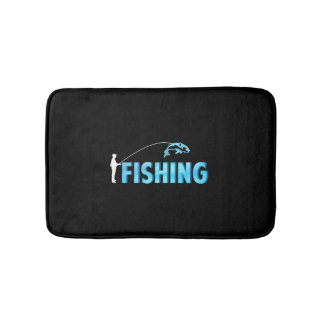 fishing - fishing    bath mat