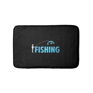 fishing - fishing  bath mat