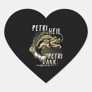 Fishing Fishing Fisher Fishing Rod Carp Rod Fish Heart Sticker