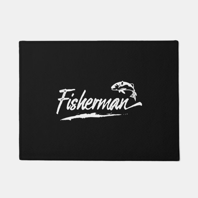 Fishing Fishing Fishing Fishing Doormat (Front)