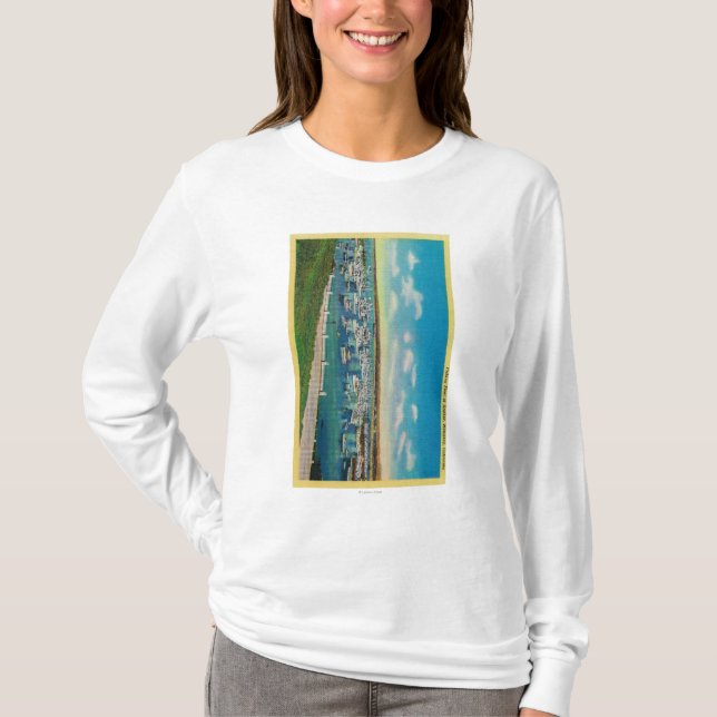 Fishing Fleet at AnchorMonterey, CA T-Shirt (Front)