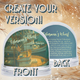 Fishing Fleet at Fisherman’s Wharf, San Francisco  Snowglobe