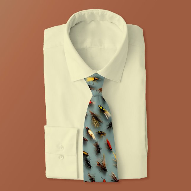 Fishing Flies - Happy Fathers Day Tie (Creator Uploaded)
