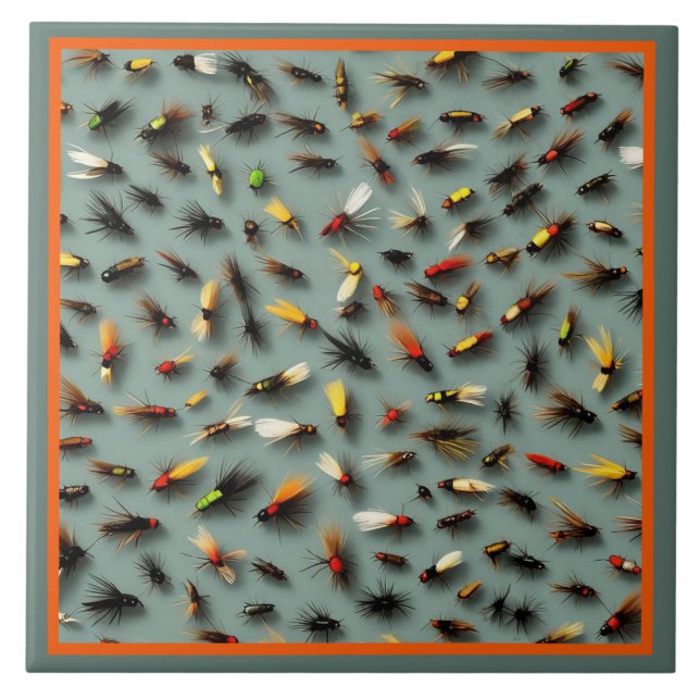 Fishing Flies Tile (Front)