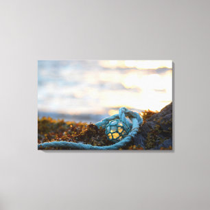 Fishing Float And Rope Scenic Canvas Print
