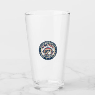 Fishing For Freedom Patriotic Patriotic Hobby Vint Glass