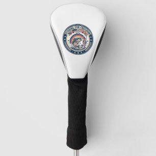 Fishing For Freedom Patriotic Patriotic Hobby Vint Golf Head Cover