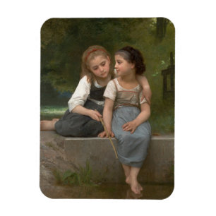 Fishing For Frogs by William-Adolphe Bouguereau Magnet