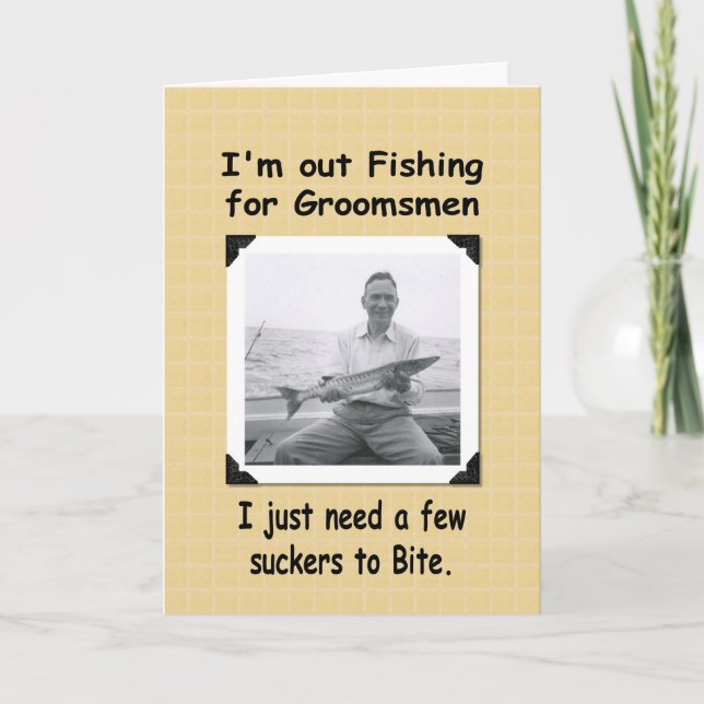 Fishing for Groomsmen Invitation (Front)