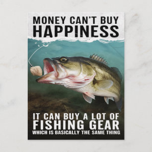 Fishing For Happiness Postcard