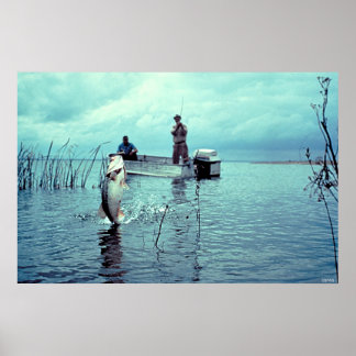 Fishing for Large Mouth Bass Poster