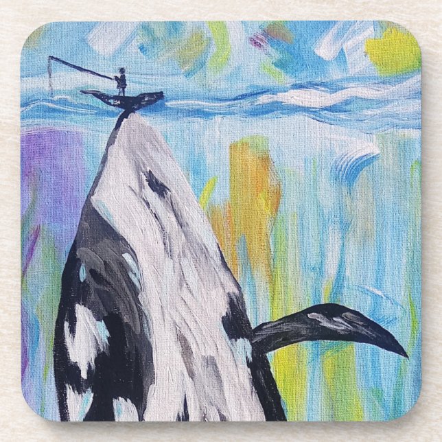 Fishing for Orca Coaster Set (Front)