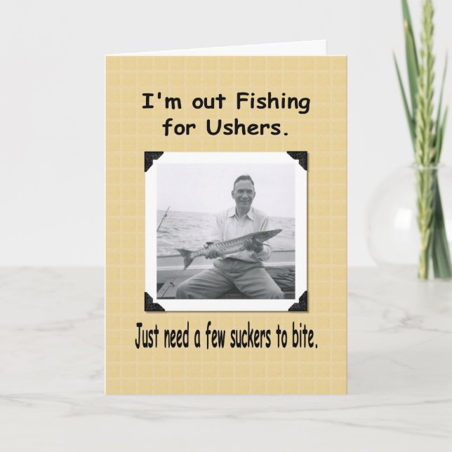 Fishing for Ushers? Invitation (Front)