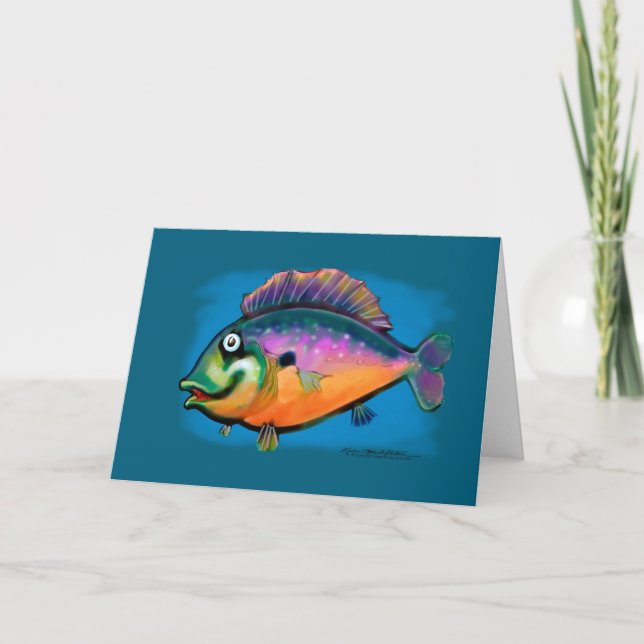 Fishing Fun Art Card (Front)
