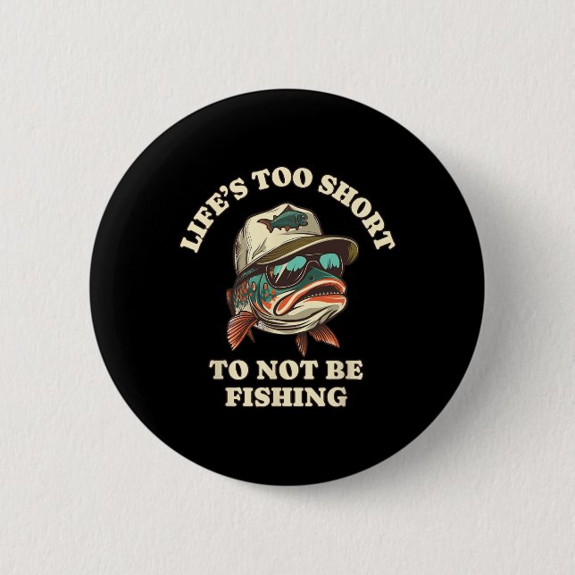 Fishing Fun Chill Trout Fisherman  6 Cm Round Badge (Front)