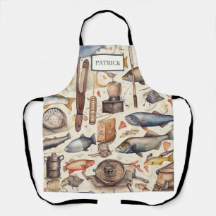 Fishing Funny Cooking Kitchen Apron