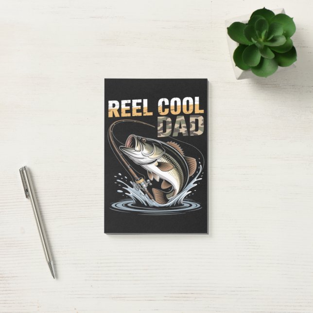 Fishing Funny Fathers Day Fisherman Fish Lovers Post-it Notes (Office)